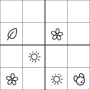 Kids Sudoku 4x4 - Medium