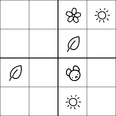 Kids Sudoku 4x4 - Medium