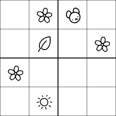 Kids Sudoku 4x4 - Medium