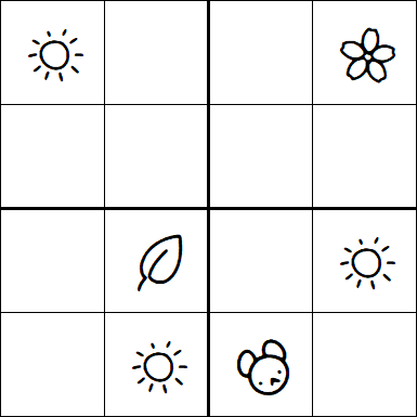 Kids Sudoku 4x4 - Medium