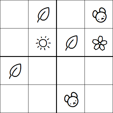 Kids Sudoku 4x4 - Medium