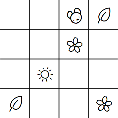 Kids Sudoku 4x4 - Medium