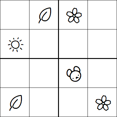 Kids Sudoku 4x4 - Medium