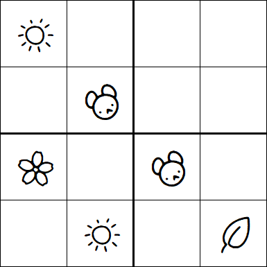 Kids Sudoku 4x4 - Medium