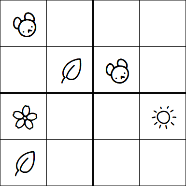 Kids Sudoku 4x4 - Medium