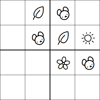 Kids Sudoku 4x4 - Medium