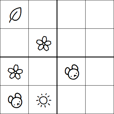 Kids Sudoku 4x4 - Medium