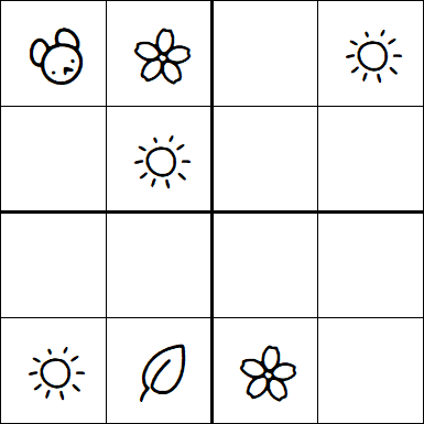 Kids Sudoku 4x4 - Medium