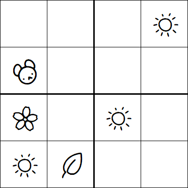 Kids Sudoku 4x4 - Medium