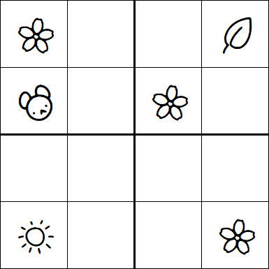 Kids Sudoku 4x4 - Medium