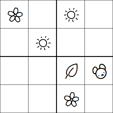 Kids Sudoku 4x4 - Medium