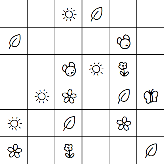 Kids Sudoku 6x6 - Fácil