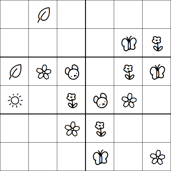 Kids Sudoku 6x6 - Fácil