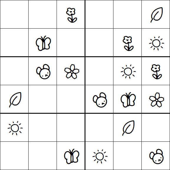 Kids Sudoku 6x6 - Fácil