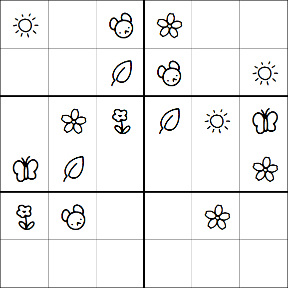 Kids Sudoku 6x6 - Fácil