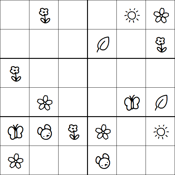 Kids Sudoku 6x6 - Fácil