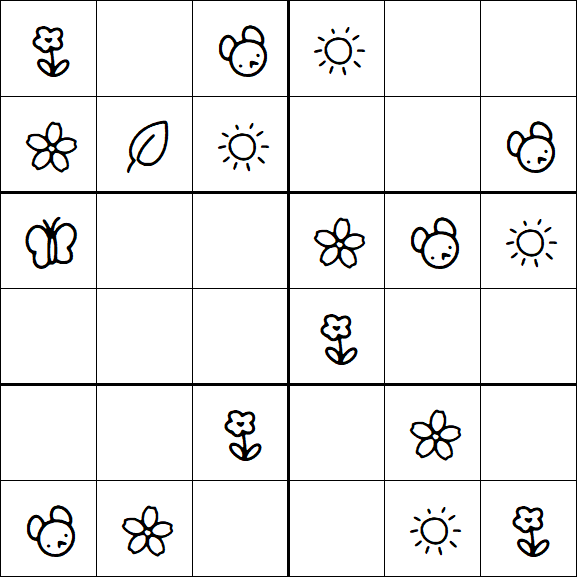 Kids Sudoku 6x6 - Fácil