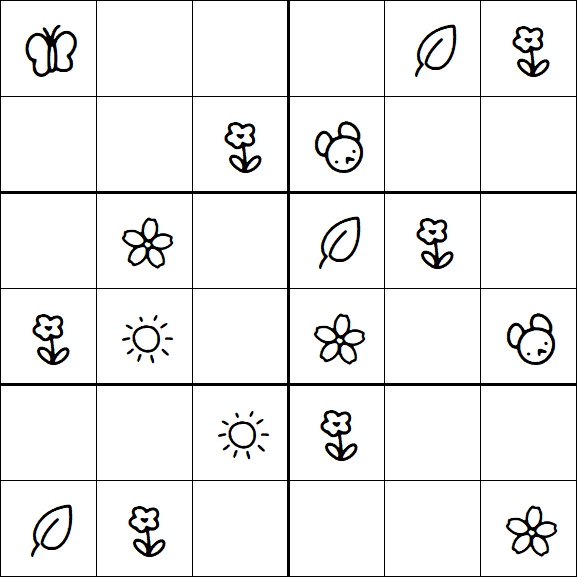 Kids Sudoku 6x6 - Fácil