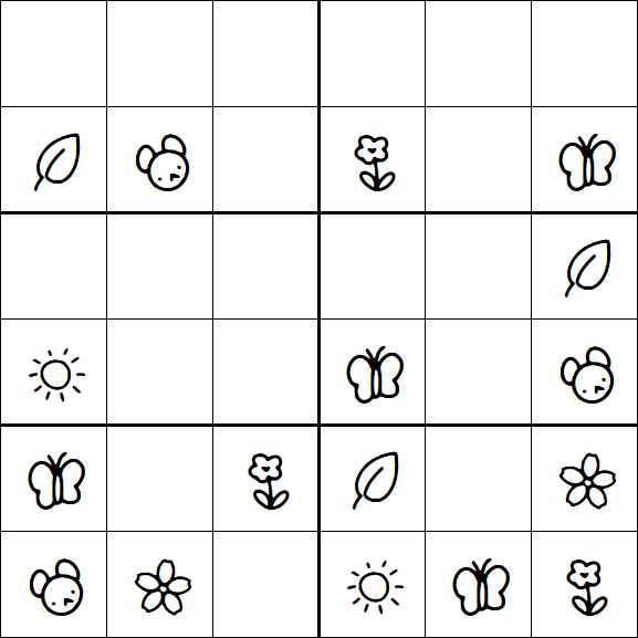 Kids Sudoku 6x6 - Fácil