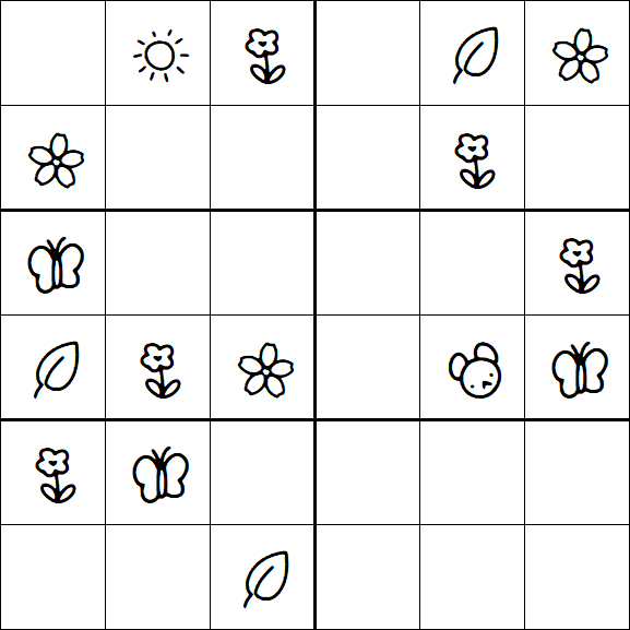 Kids Sudoku 6x6 - Fácil