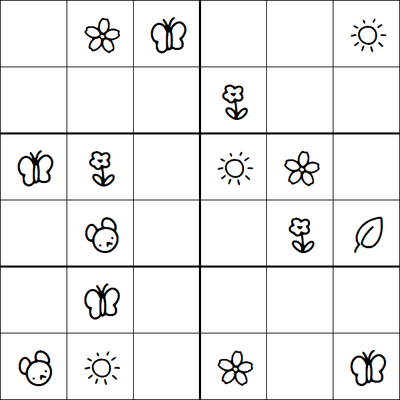 Kids Sudoku 6x6 - Fácil