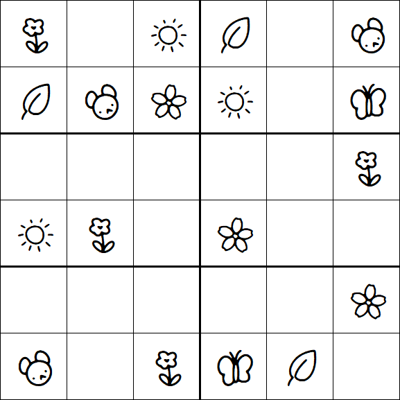 Kids Sudoku 6x6 - Fácil