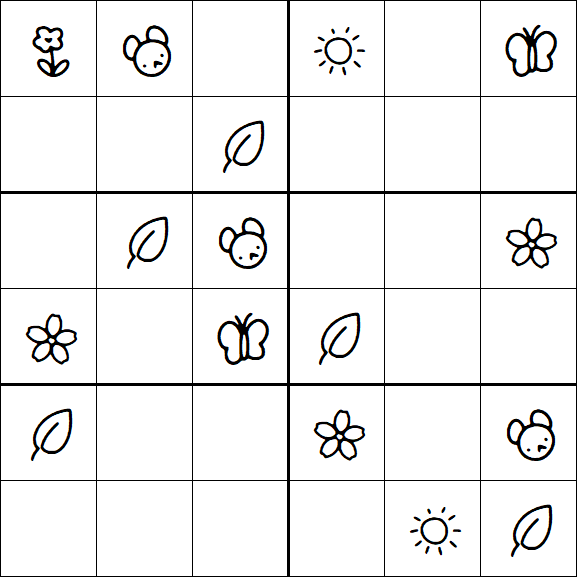 Kids Sudoku 6x6 - Fácil
