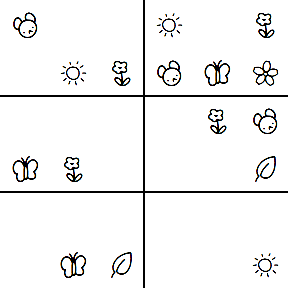 Kids Sudoku 6x6 - Fácil