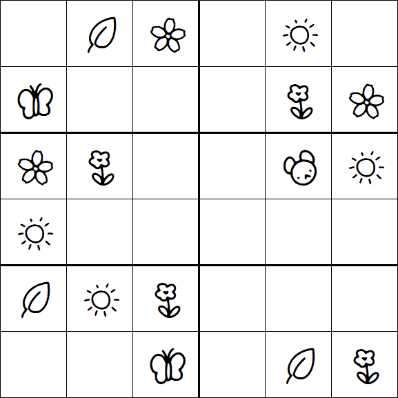 Kids Sudoku 6x6 - Fácil