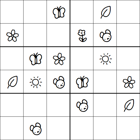 Kids Sudoku 6x6 - Fácil