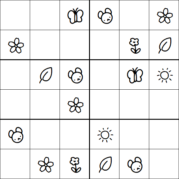 Kids Sudoku 6x6 - Fácil