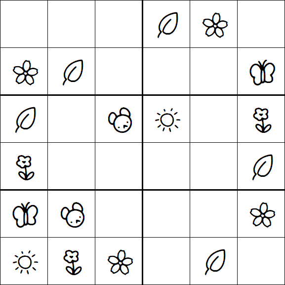 Kids Sudoku 6x6 - Fácil