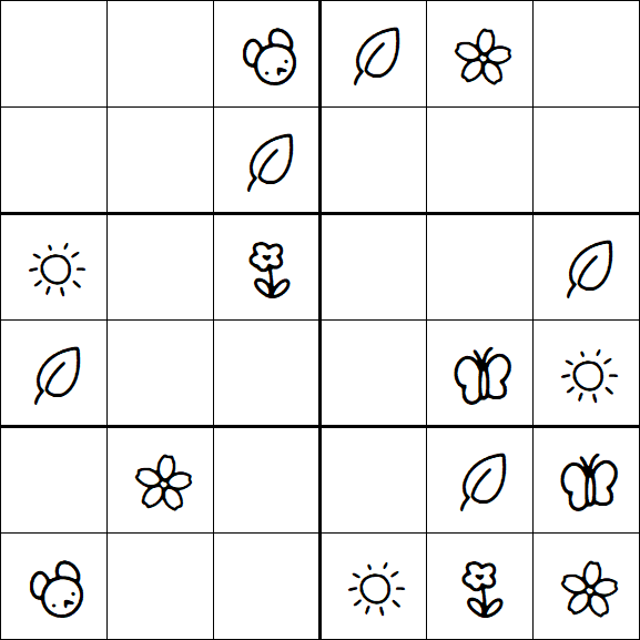 Kids Sudoku 6x6 - Fácil
