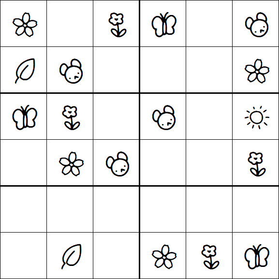 Kids Sudoku 6x6 - Fácil