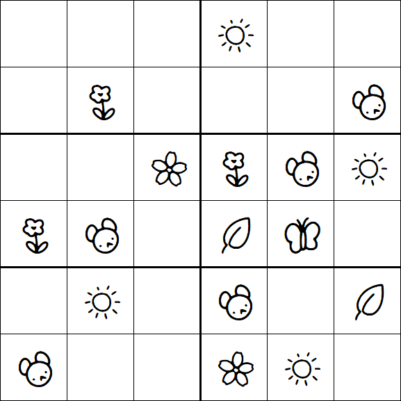 Kids Sudoku 6x6 - Fácil