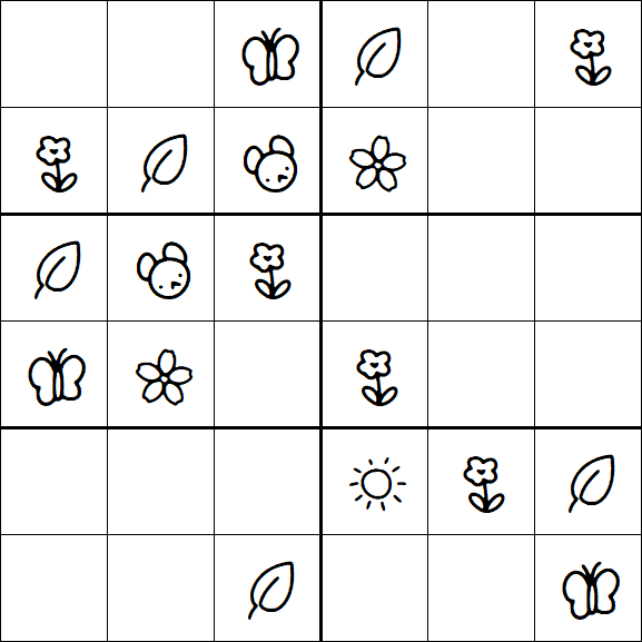 Kids Sudoku 6x6 - Fácil