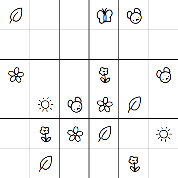 Kids Sudoku 6x6 - Fácil