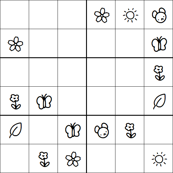 Kids Sudoku 6x6 - Fácil