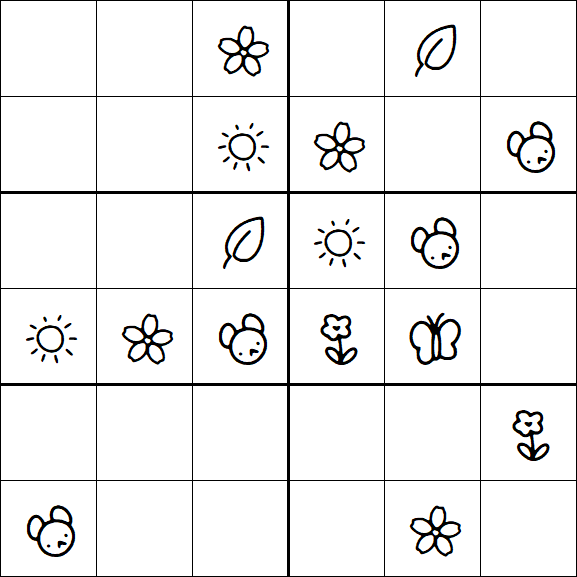 Kids Sudoku 6x6 - Fácil