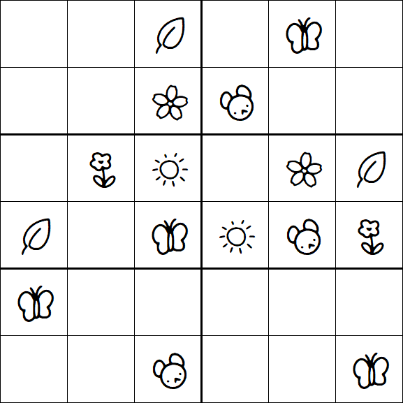 Kids Sudoku 6x6 - Fácil