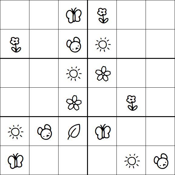 Kids Sudoku 6x6 - Fácil