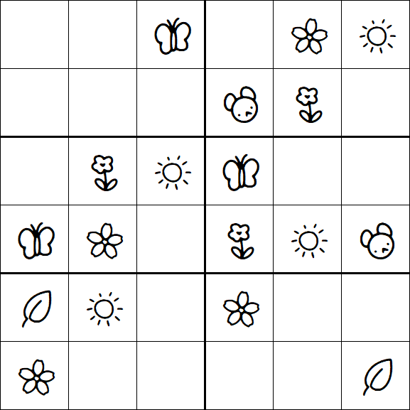 Kids Sudoku 6x6 - Fácil