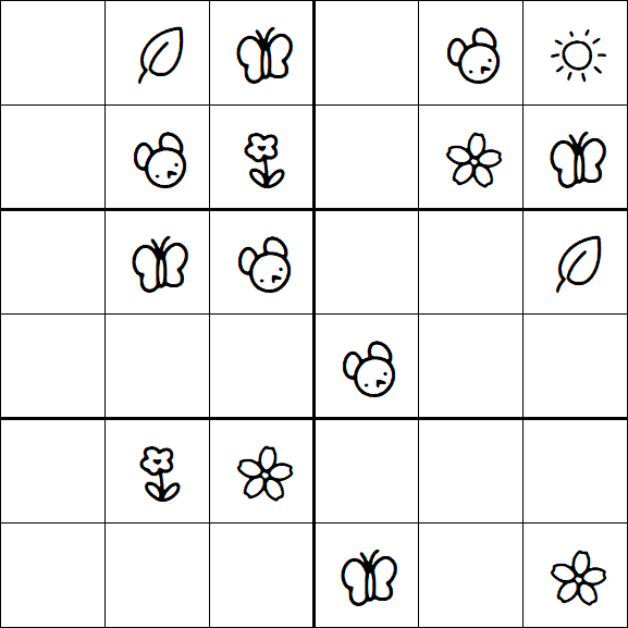 Kids Sudoku 6x6 - Fácil