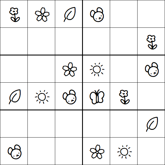 Kids Sudoku 6x6 - Fácil
