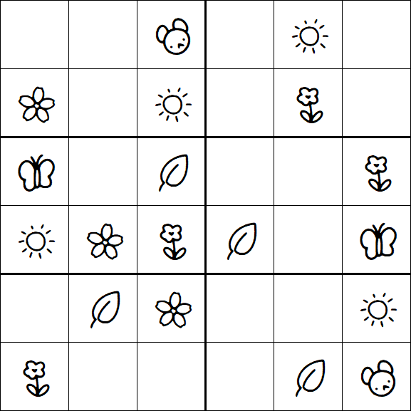 Kids Sudoku 6x6 - Fácil