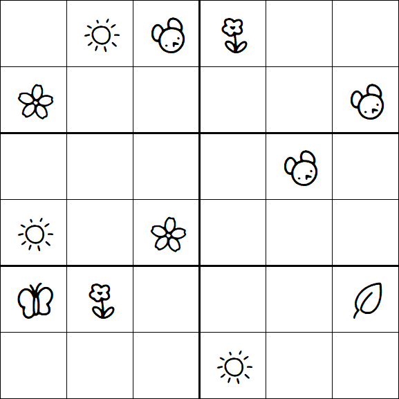 Kids Sudoku 6x6 - Difficile