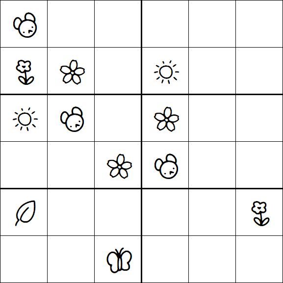 Kids Sudoku 6x6 - Difícil