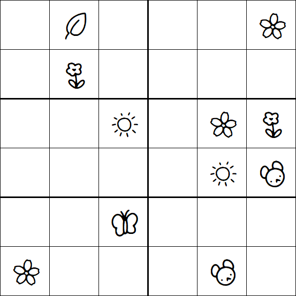 Kids Sudoku 6x6 - Difícil