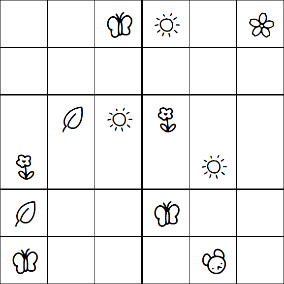 Kids Sudoku 6x6 - Difícil
