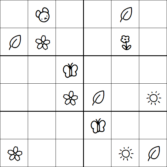 Kids Sudoku 6x6 - Difícil